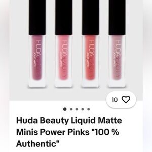 HUDA BEAUTY Power  Pinks Liquid Matte Minis - Vibrant Pink Collection